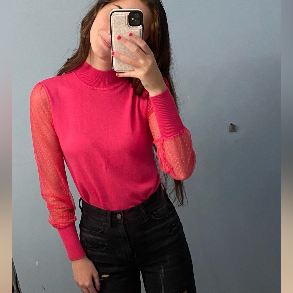 Pink boutique top